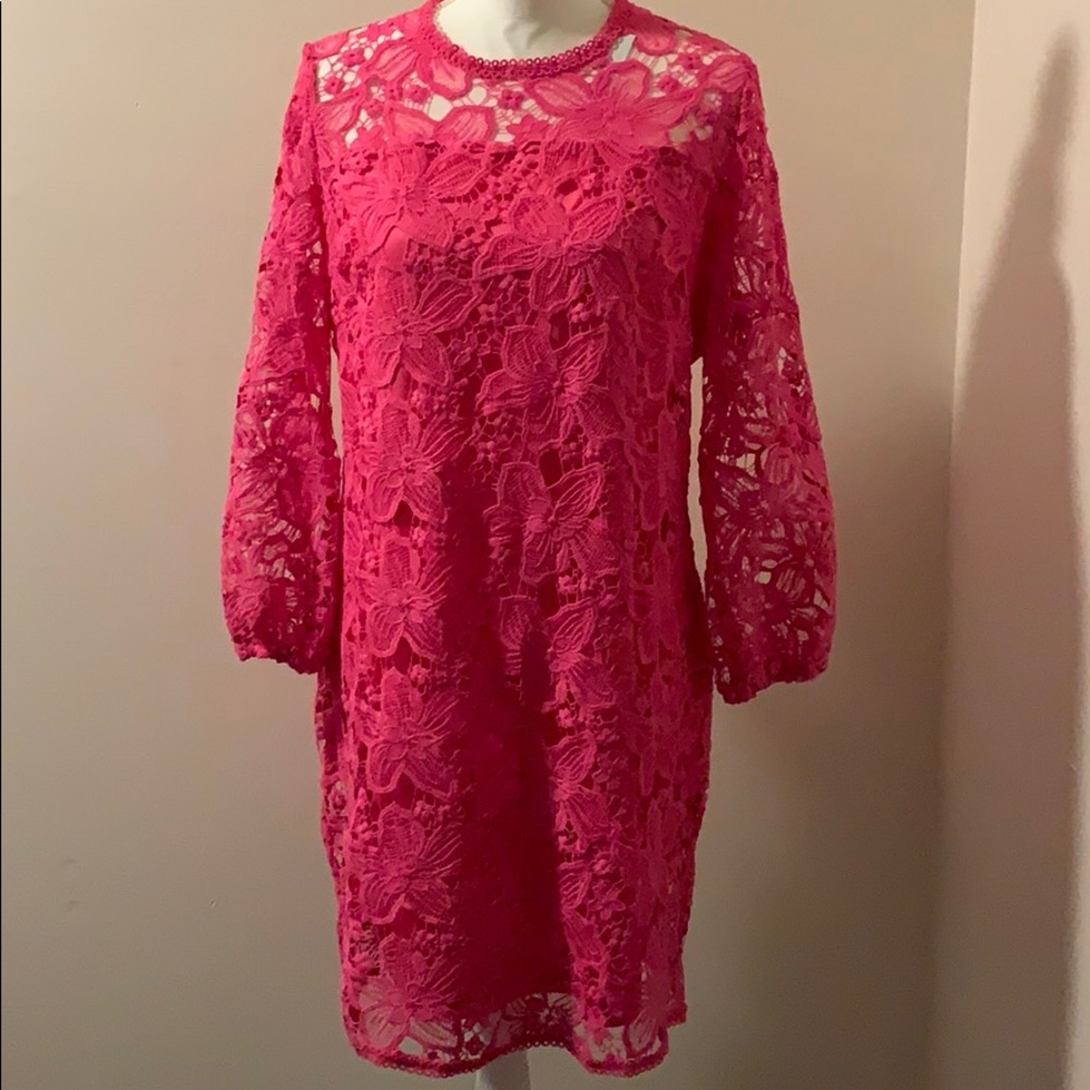 Hot pink dress